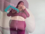 Preview 2 of FEEDEE FAT CAMP 2: MY MASSIVE WEIGHT GAIN FEEDEE BBW BELLY STUFFING
