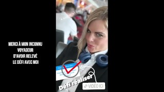 Maevaa Sinaloa - I finger myself in the plane toilet to make my little pussy cum