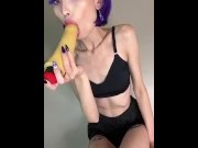 Preview 1 of anime girl / Blowjob in mouth