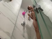 Preview 4 of Muscular guy with a nice ass washes himself in the shower
