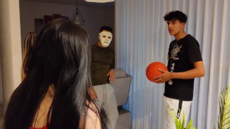 My neighbor enters my house and ends up fucking me