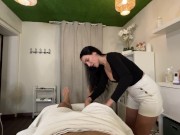 Preview 2 of Masseuse with big tits did a happy ending massage and swallowed cum