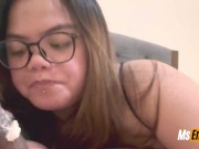 Preview 4 of My Girlfriend's Filipina Slutty Mom Sucks my Cock and makes me Cum in her mouth