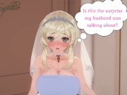 Preview 1 of Lumine's wedding Surprice (Lumine wedding Iter Sex, Gangbang, Genshin Impact, Wedding Orgy)