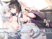 Preview 2 of Living together with Fox Demon - Two girls having sex for the first time fox girl with cat girl