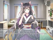 Preview 4 of Living together with Fox Demon - Two girls having sex for the first time fox girl with cat girl