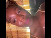 Preview 2 of Pretty Jamaican Homeless Ebony Babe Homemade Solo / Plays With Pussy : Masturbation | AlliyahAlecia