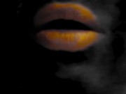 Preview 3 of Black And White Video With Orange Lipstick And Smoking