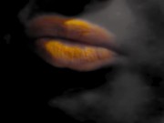 Preview 5 of Black And White Video With Orange Lipstick And Smoking