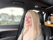Preview 1 of Real Teens - Petite Hottie Cecelia Taylor Gives A Nice Blowjob In The Car Before Fucking At The Hote