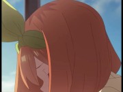 Preview 4 of エロアニメ-【五等分の花嫁】四葉がフェラチオで奉仕-HENTAI Animation-real voice