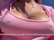 Preview 6 of Walking and driving with Pornstar Artemisia Love and her big tits OF@ArtemisiaLove101