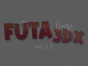 Preview 1 of Futa3dX - Big Cock Brunette Futa Stepmom Fuckes Her Stepdaughter Hard
