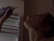 Preview 1 of At night I caught a neighbor in the dorm in the refrigerator _ fucked in the mouth _ Nigonika  PORN