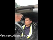 Preview 3 of British Builder Wank In Car