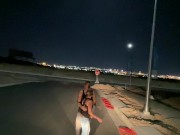 Preview 1 of Car Blowjob Swallow Outside by Vegas Skyline - Jamie Stone