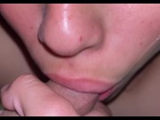Preview 2 of I fill my college roommate's mouth with cum, after having homemade sex, rich facial