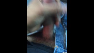 Dick rubbing in car