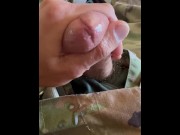 Preview 5 of Soldier Playing with his cock in uniform part 4
