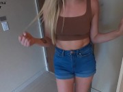 Preview 1 of BananaFever Certified 19 Years Old Hot Blonde Loves Money and Sex