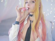 Preview 4 of Marin Kitagawa cosplay. Masturbating and vaping