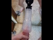 Preview 1 of Hung Moaning Male Creampies His Clear Fleshlight