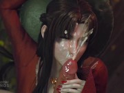 Preview 2 of Aerith mother gets throat fucked until cumshot