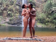 Preview 3 of outdoor sex at the waterfall