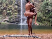 Preview 4 of outdoor sex at the waterfall