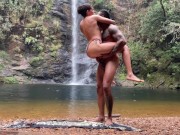 Preview 5 of outdoor sex at the waterfall