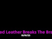 Preview 1 of ((Trailer)) Red Leather Breaks The  **Available NOW on Fansly/Onlyfans/C4S**