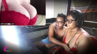 My Indian Girlfriend gives Deepthroat blowjob , gets fucked on chair - Indian Couple Sex