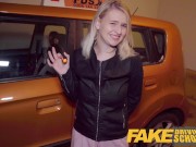Preview 2 of Fake Driving School - Big ass big tits blonde Czech fucks a chunky big dick