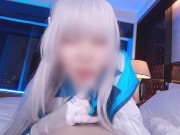 Preview 2 of 【ありすほりっく】M男君が甘サド系コスプレイヤーに手袋コキで14回連続寸止めされる【Aliceholic13】