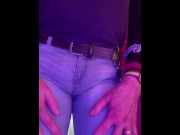 Preview 3 of Slowly Rewetting and Cumming in my Tight Jeans as I Tell You My Fantasy