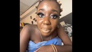 ALMOST CAUGHT - PUBLIC MASTURBATION EBONY AT WORK