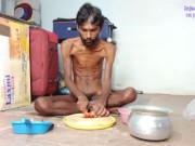 Preview 6 of Rajeshplayboy993 cutting vegetable for curry