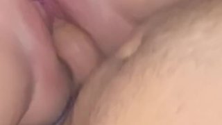 Penetration on tight pierced pussy while vibrator stimulates pulsing clit