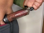 Preview 3 of a beautiful story of a dick that decided to grow inside a penis pump