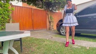 I fuck outdoors with a strange farmer and let him cum on my pussy kourtney_love🔥