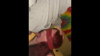 Slut gets throat fucked pt1