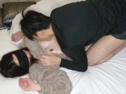 Preview 2 of Cute Japanese nurse gets creampied in her womb while blindfolded.