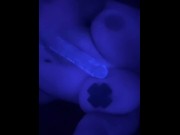 Preview 1 of Fucking My Pussy With A Big Dildo