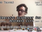 Preview 6 of Sadistic Scientist God Destroys City FREE Trailer Lucy LaRue LaceBaby