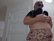 Preview 1 of I flashed my boobs and took off my panty for a stranger - big butt BBW SSBBW hijab Milf  Creampie