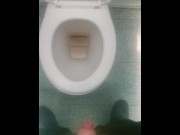 Preview 6 of Quick Jerk off in PUBLIC toilets almost caught.