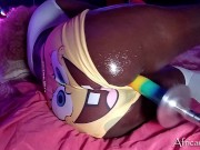 Preview 6 of I got Fucked wearing my Sponge-Bob Booty Shorts - Wet Cunt vs sex Machine