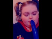 Preview 5 of Hogwarts Student Caught Sucking Dildo in Pigtails