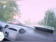 Preview 6 of Schoolgirl Driving Around The Town  Without Panties