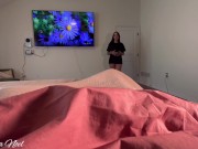 Preview 2 of POV my girlfriend left her best friend and me alone so I let her ride my dick